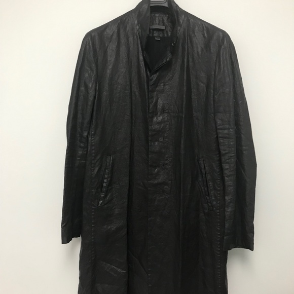John Varvatos Slim fit waxed coat size 40. - Picture 9 of 11